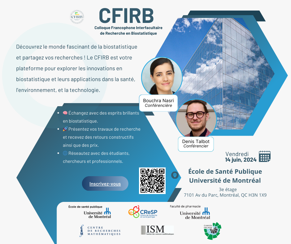 Colloque francophone interfacultaire de recherche en biostatistique
