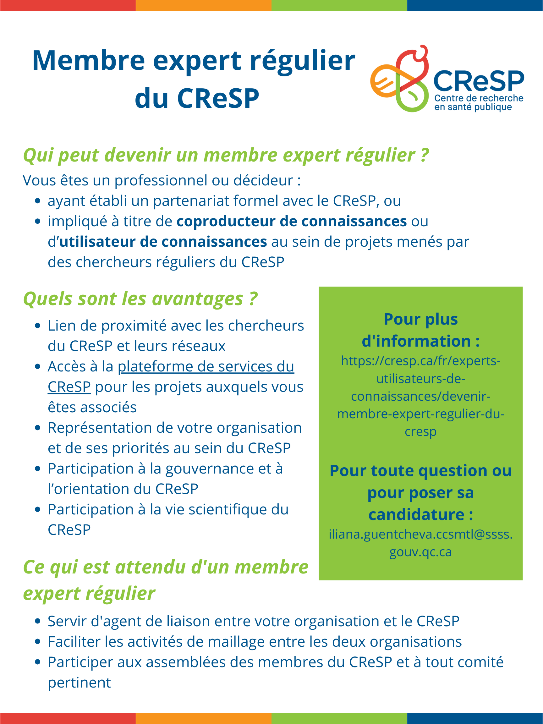 Membres experts réguliers CReSP_Infographie 