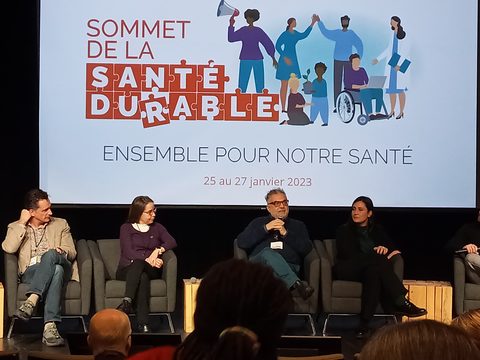 Sébastien Sauvé, Hélène Carabin, Malek Batal au Sommet de la santé durable