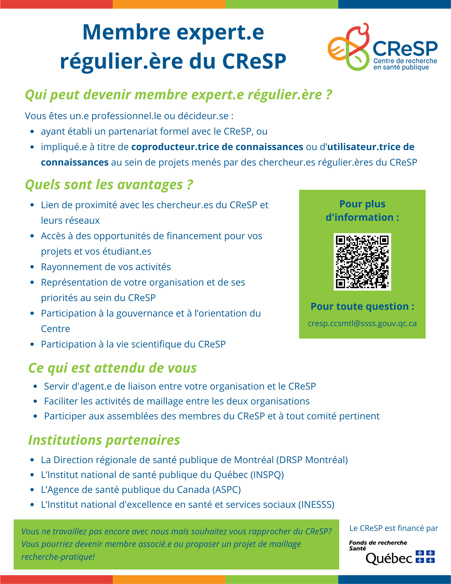 Devenir membre expert.e infographie